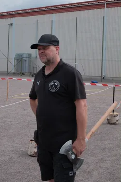 Oliver bei der WM in Schweden