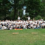 Gruppenfoto Deutsche Meisterschaft Doppelaxtwerfen Faßberg 2025